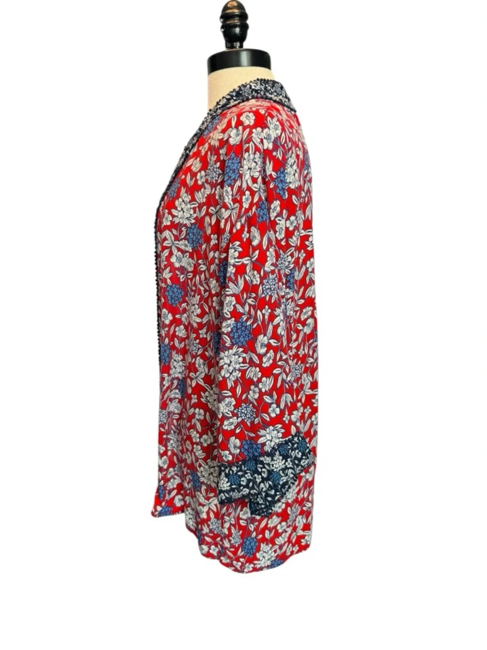 kimono, floral boho lightweight, summer, beach cover up, vacation style, flowy - Picture 2 of 8